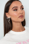 Pearly Bow Earrings