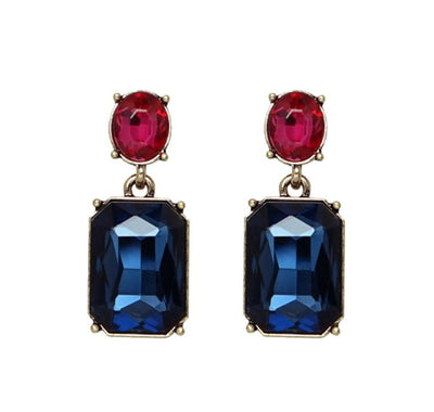 Vintage Gem Drop Earrings