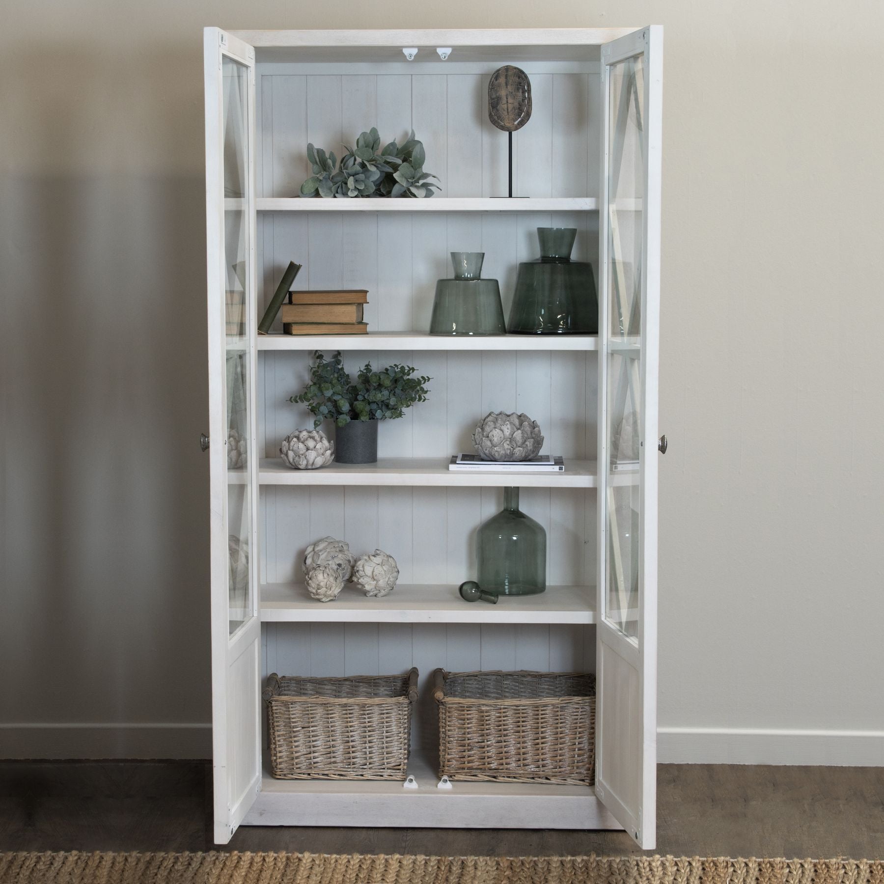 Tall on sale farmhouse cabinet