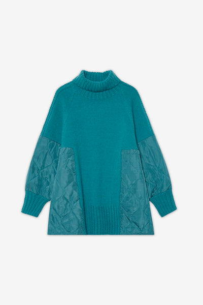 Paloma Oversized Polo Neck - Green