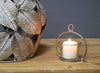 Distressed Filigree Leaf Apple Candle Holder