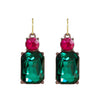 Vintage Gem Drop Earrings