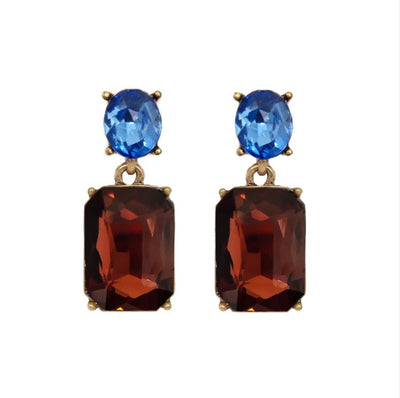 Vintage Gem Drop Earrings