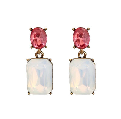 Vintage Gem Drop Earrings