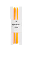 Narrow Stripe Woven Ribbon - Neon Orange