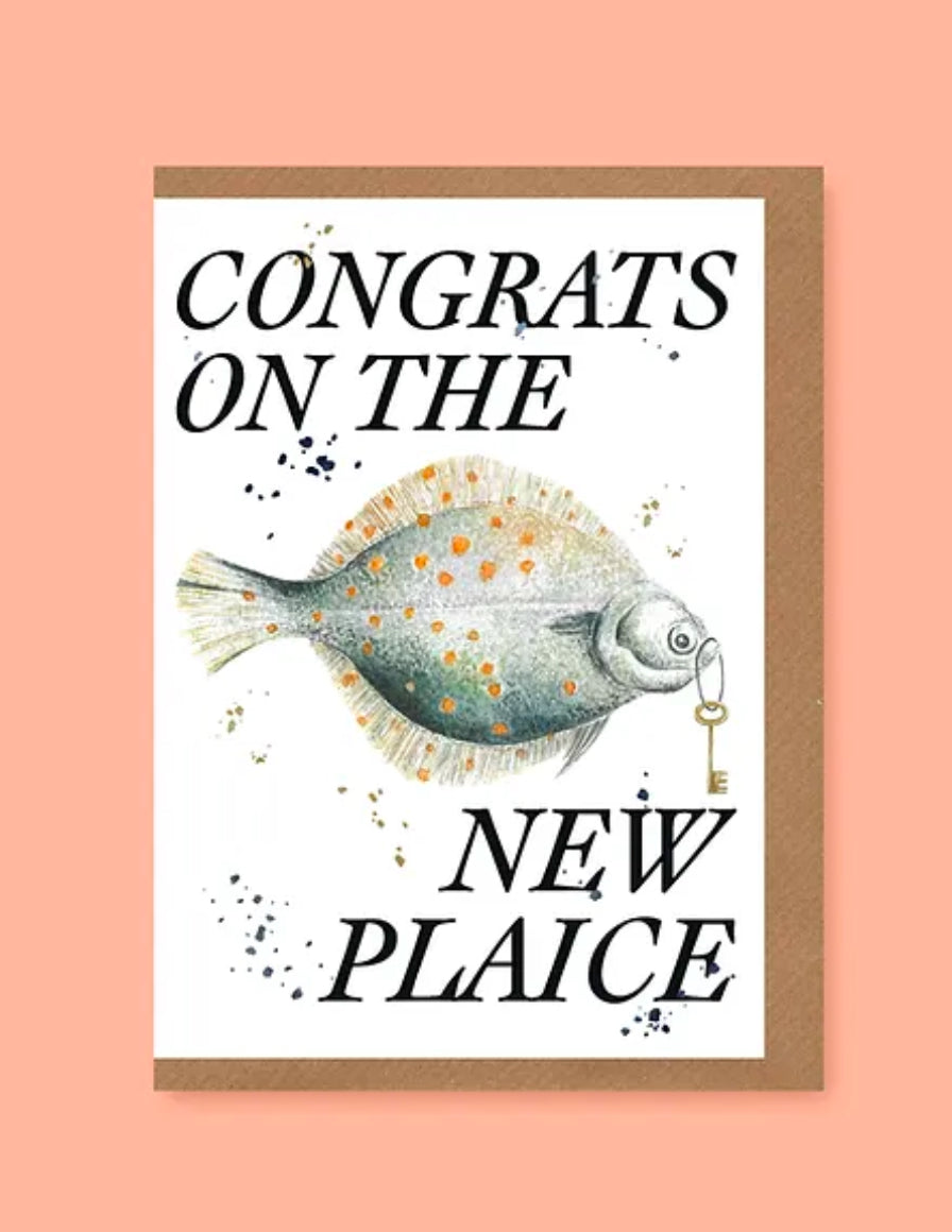 Congrats On The New Plaice Card