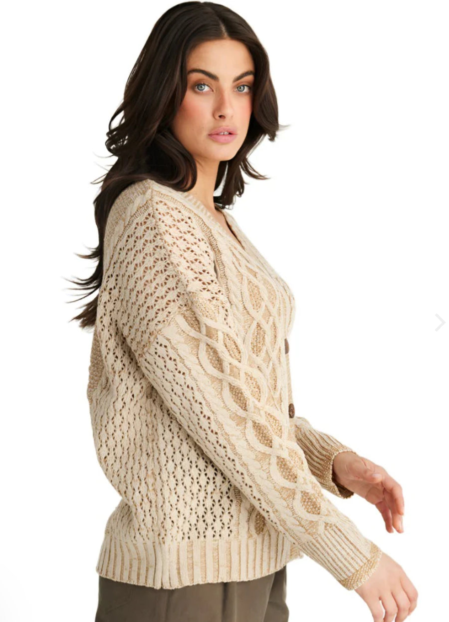 Odessa Cable Knit Cardigan