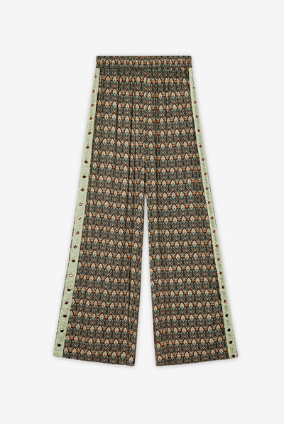 Lua Geometric Trouser - Green