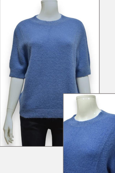 Edith Fitted Short Sleeve Alpaca Blend Jumper