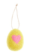 Yellow Heart Felt Eggs