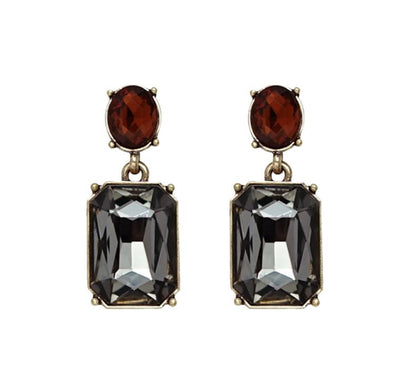 Vintage Gem Drop Earrings