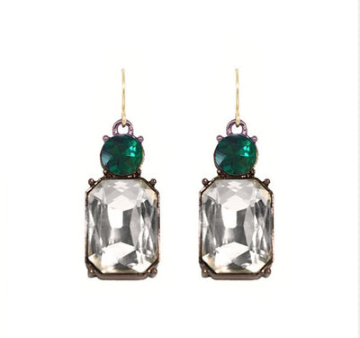 Vintage Gem Drop Earrings