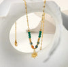 Bright Beads Necklace with Mini Sun