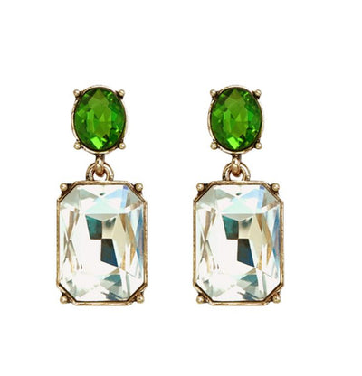 Vintage Gem Drop Earrings