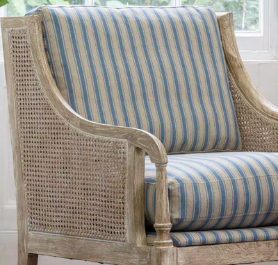 Burnham Stripe Rattan Armchair