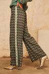 Lua Geometric Trouser - Green