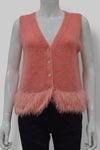 Feathered Knitted Gilet