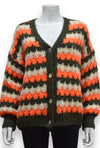 Lotta Multi Colour  Chunky Knit Cardigan