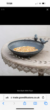 Bird Bath with Feet