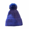 Aurina Angora Blend Pom Pom Hat - Royal Blue