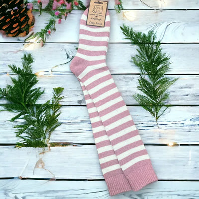 Sassy Striped Knee Length Cosy Sock