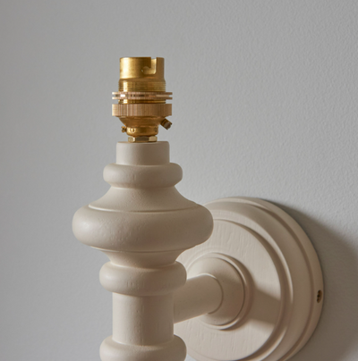 Cley Wall Light Almond White