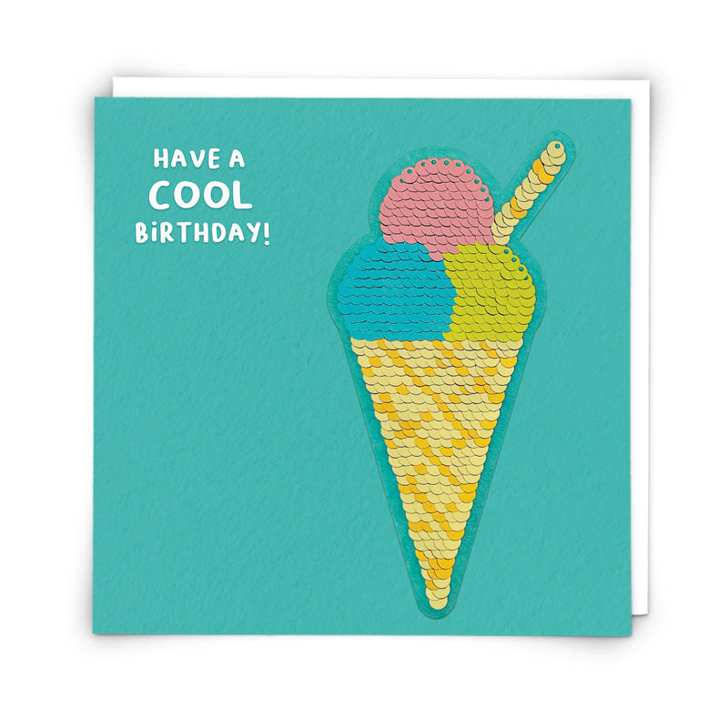 Sequin Card - Ice Cream