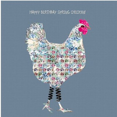 Spring Chicken Card - Aurina Ltd