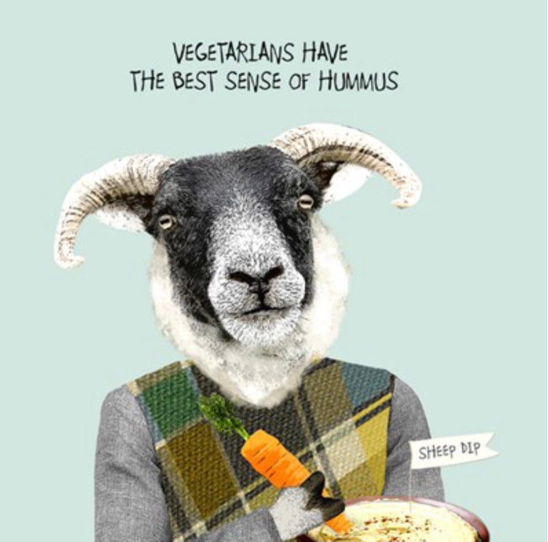 Vegetarians, the best sense of hummus Card - Aurina Ltd