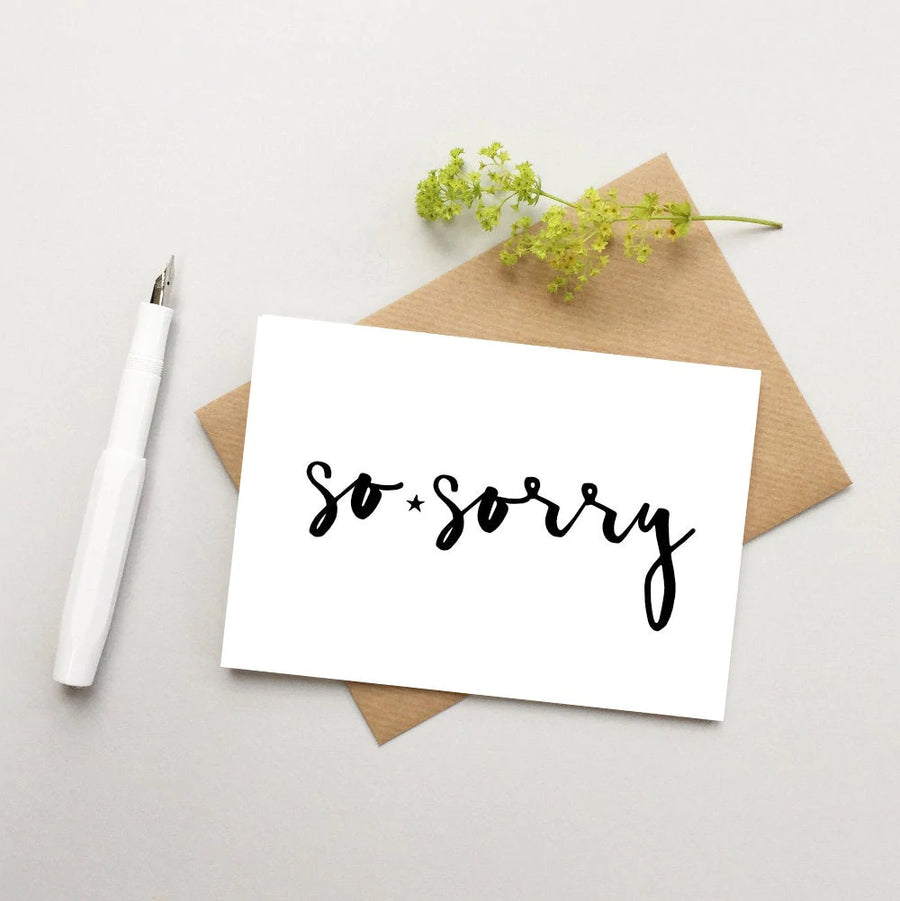 So Sorry Greetings Card - Aurina Ltd