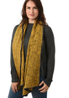 Woven Mustard Blanket Scarf - Aurina Ltd