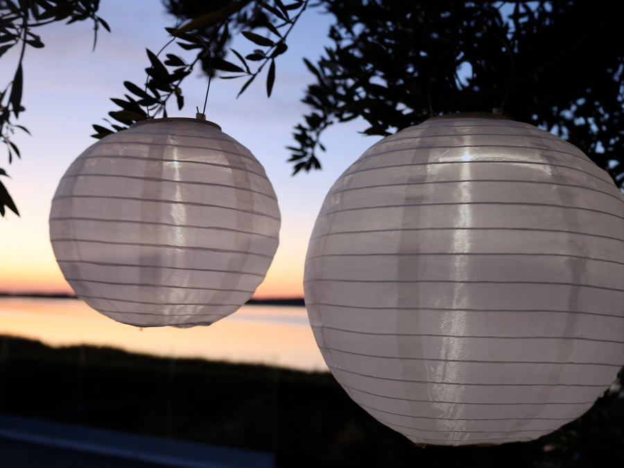 Solar Rice Paper Lamps - Aurina Ltd