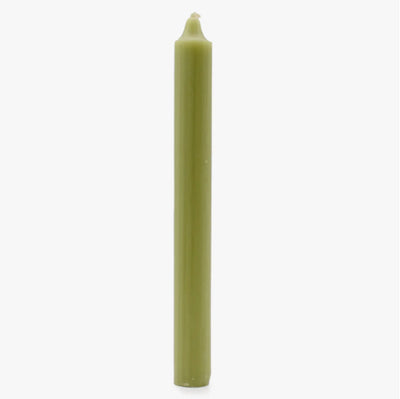 Moss Green Taper Dinner Candle